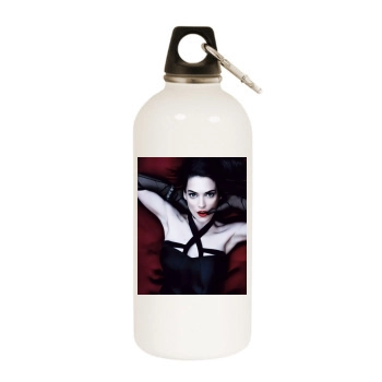 Winona Ryder White Water Bottle With Carabiner