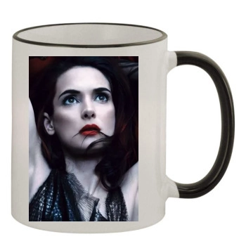 Winona Ryder 11oz Colored Rim & Handle Mug