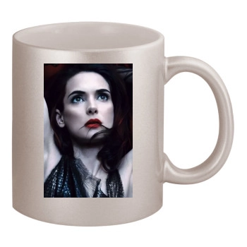 Winona Ryder 11oz Metallic Silver Mug