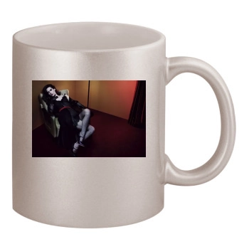 Winona Ryder 11oz Metallic Silver Mug