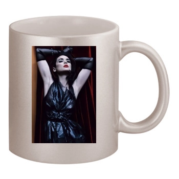 Winona Ryder 11oz Metallic Silver Mug