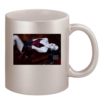 Winona Ryder 11oz Metallic Silver Mug