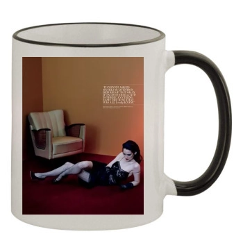 Winona Ryder 11oz Colored Rim & Handle Mug