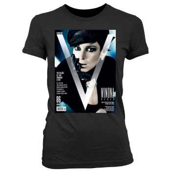 Winona Ryder Women's Junior Cut Crewneck T-Shirt