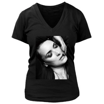 Winona Ryder Women's Deep V-Neck TShirt