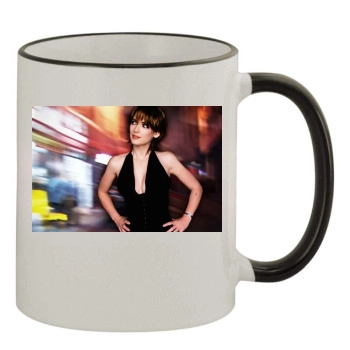 Winona Ryder 11oz Colored Rim & Handle Mug