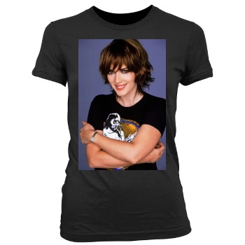 Winona Ryder Women's Junior Cut Crewneck T-Shirt