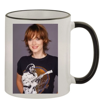 Winona Ryder 11oz Colored Rim & Handle Mug