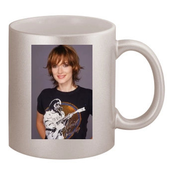 Winona Ryder 11oz Metallic Silver Mug