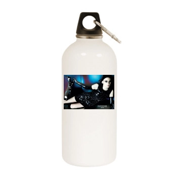 Winona Ryder White Water Bottle With Carabiner