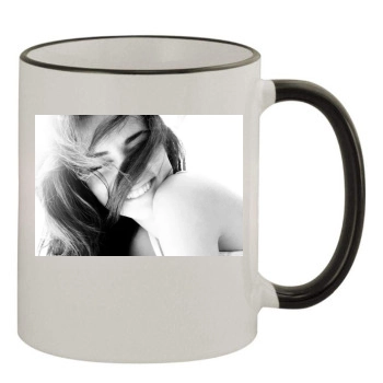 Adriana Lima 11oz Colored Rim & Handle Mug