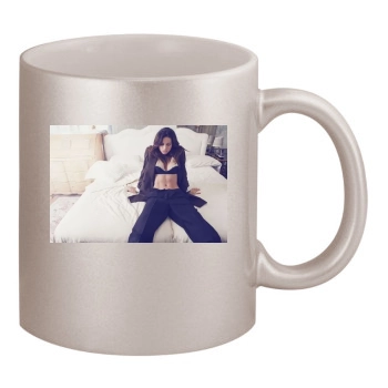 Adriana Lima 11oz Metallic Silver Mug