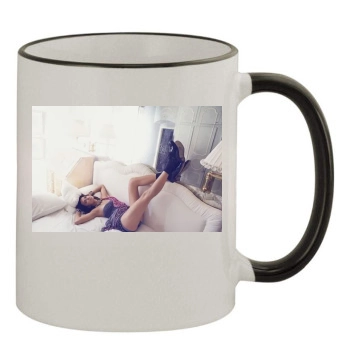 Adriana Lima 11oz Colored Rim & Handle Mug