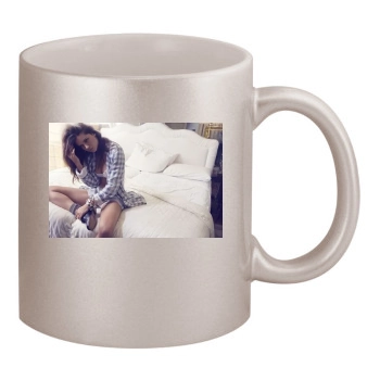 Adriana Lima 11oz Metallic Silver Mug