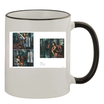 Adriana Lima 11oz Colored Rim & Handle Mug