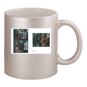 Adriana Lima 11oz Metallic Silver Mug