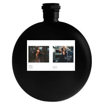 Adriana Lima Round Flask