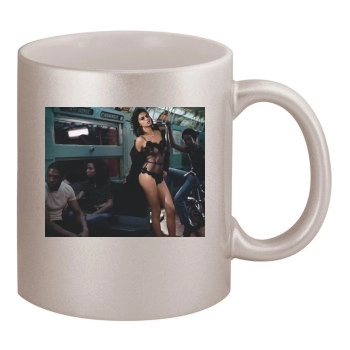 Adriana Lima 11oz Metallic Silver Mug