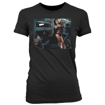 Adriana Lima Women's Junior Cut Crewneck T-Shirt