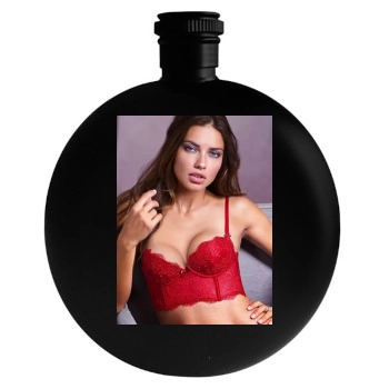 Adriana Lima Round Flask