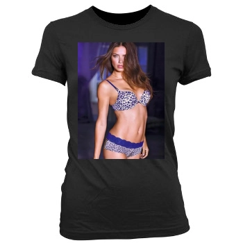 Adriana Lima Women's Junior Cut Crewneck T-Shirt