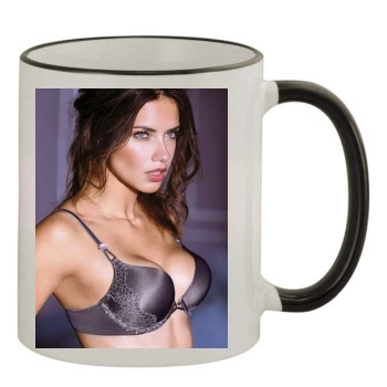 Adriana Lima 11oz Colored Rim & Handle Mug