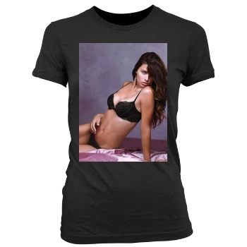 Adriana Lima Women's Junior Cut Crewneck T-Shirt