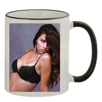 Adriana Lima 11oz Colored Rim & Handle Mug