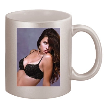 Adriana Lima 11oz Metallic Silver Mug