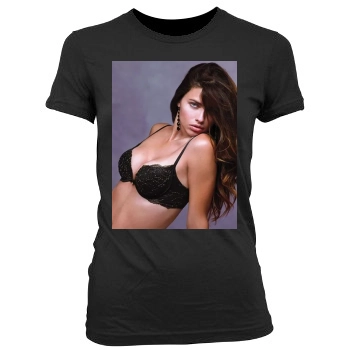 Adriana Lima Women's Junior Cut Crewneck T-Shirt