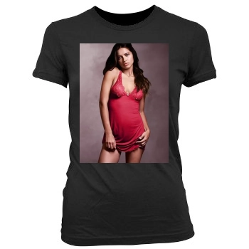 Adriana Lima Women's Junior Cut Crewneck T-Shirt