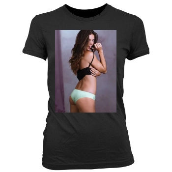 Adriana Lima Women's Junior Cut Crewneck T-Shirt