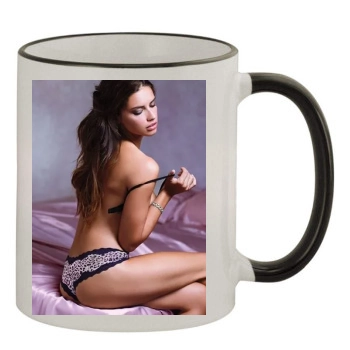 Adriana Lima 11oz Colored Rim & Handle Mug