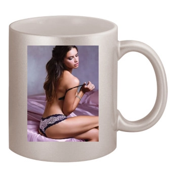 Adriana Lima 11oz Metallic Silver Mug