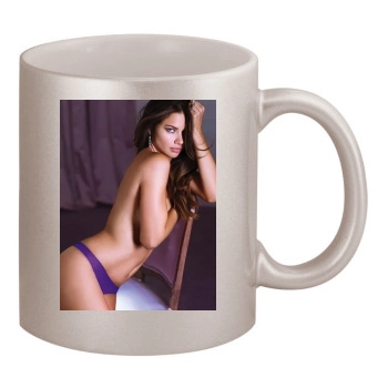 Adriana Lima 11oz Metallic Silver Mug