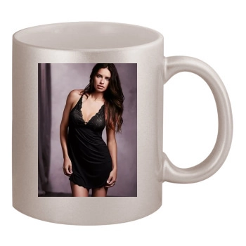 Adriana Lima 11oz Metallic Silver Mug