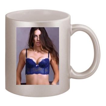 Adriana Lima 11oz Metallic Silver Mug