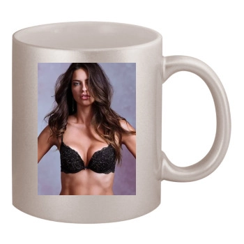 Adriana Lima 11oz Metallic Silver Mug