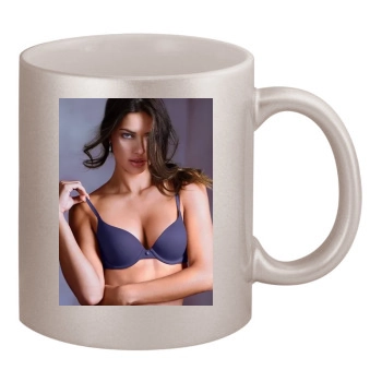 Adriana Lima 11oz Metallic Silver Mug