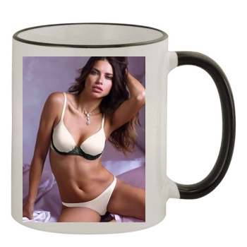 Adriana Lima 11oz Colored Rim & Handle Mug