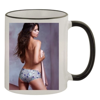 Adriana Lima 11oz Colored Rim & Handle Mug