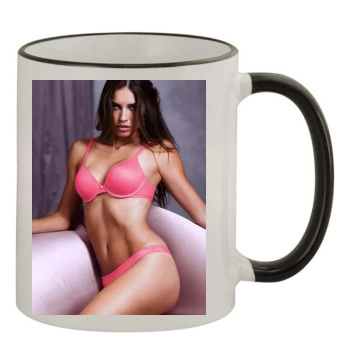 Adriana Lima 11oz Colored Rim & Handle Mug