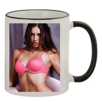 Adriana Lima 11oz Colored Rim & Handle Mug