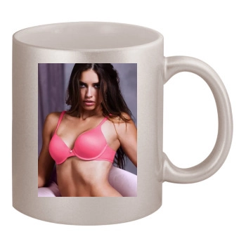 Adriana Lima 11oz Metallic Silver Mug