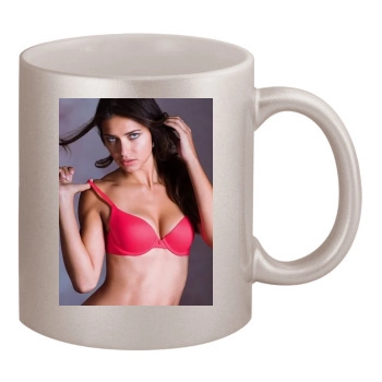 Adriana Lima 11oz Metallic Silver Mug