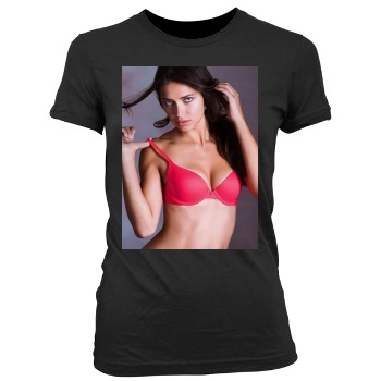 Adriana Lima Women's Junior Cut Crewneck T-Shirt