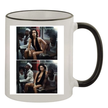 Adriana Lima 11oz Colored Rim & Handle Mug