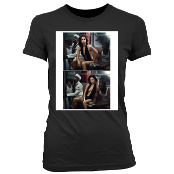 Adriana Lima Women's Junior Cut Crewneck T-Shirt