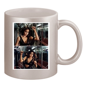 Adriana Lima 11oz Metallic Silver Mug