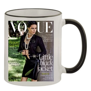 Adriana Lima 11oz Colored Rim & Handle Mug